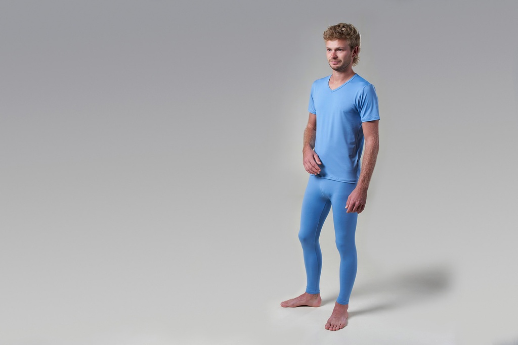 [00398 TB] Paljari Leggings UNISEX mit Bio-Infrarot Faser; Farbe: taubenblau [00398 TB]