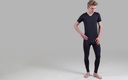 Wohlfühlpaket: 1x Leggings, 1 T-Shirt Königsblau, 1 Jolly - mit Bio-Infrarot Faser [0520 KB]