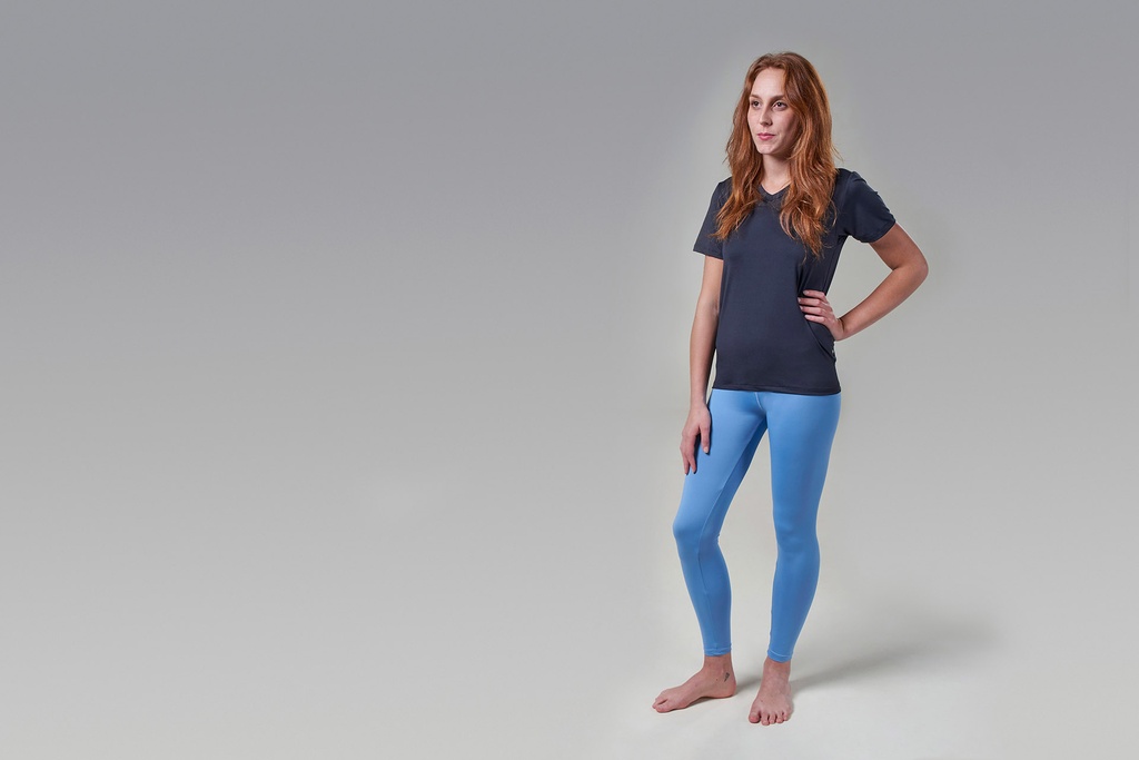 [00398 TB] Paljari Leggings UNISEX mit Bio-Infrarot Faser; Farbe: taubenblau [00398 TB]