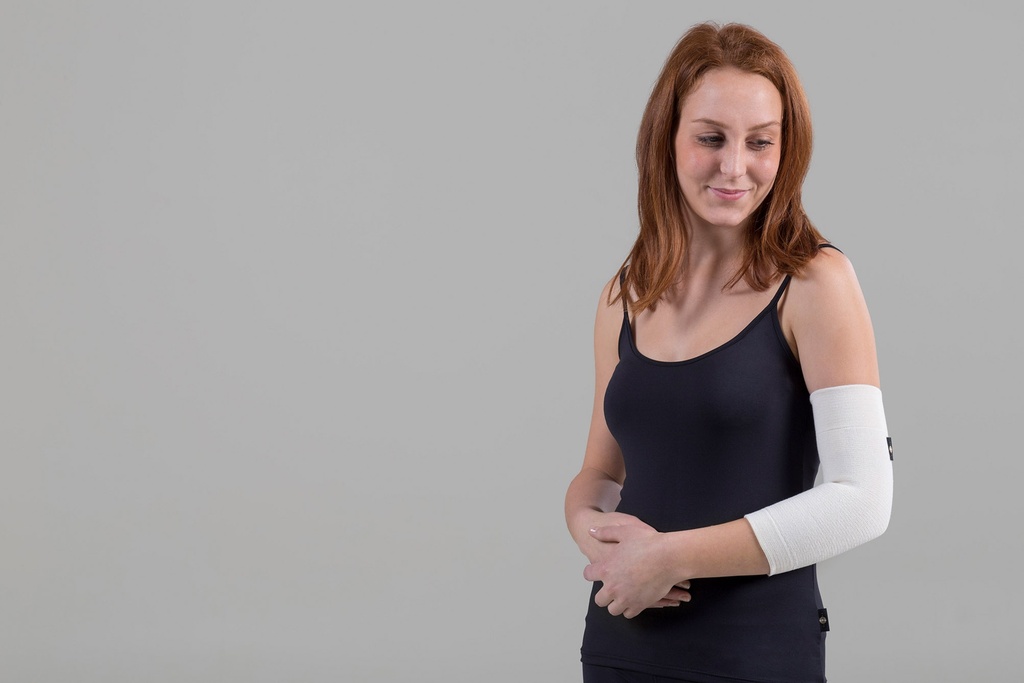 Paljari Knie- und Ellenbogen-Bandage mit Bio-Infrarot Faser; Farbe: creme