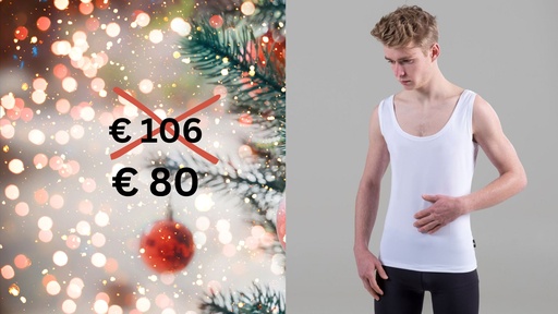 [00247] Armloses Shirt - Tanktop mit Bio-Infrarot Faser; unisex; Farbe weiß S/M, L, XL/XXL WA